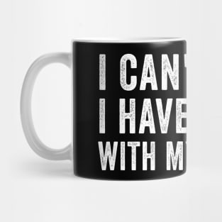 Funny I Can´t I Have Plans Synthesizer Synths Gift Mug